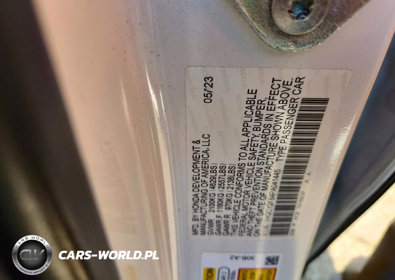 2023 Honda Accord Touring Hybrid VIN:1HGCY2F84PA041445 - 12