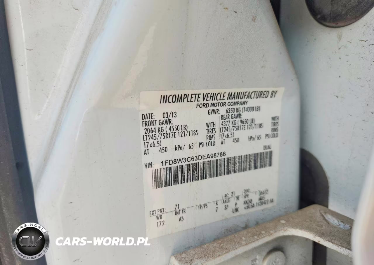 2013 Ford F350 Super Duty VIN:1FD8W3C63DEA98786 - 12