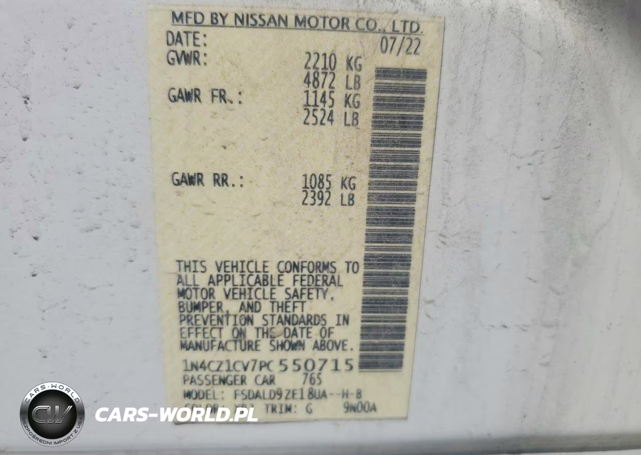 2023 Nissan Leaf Sv Plus VIN:1N4CZ1CV7PC550715 - 12