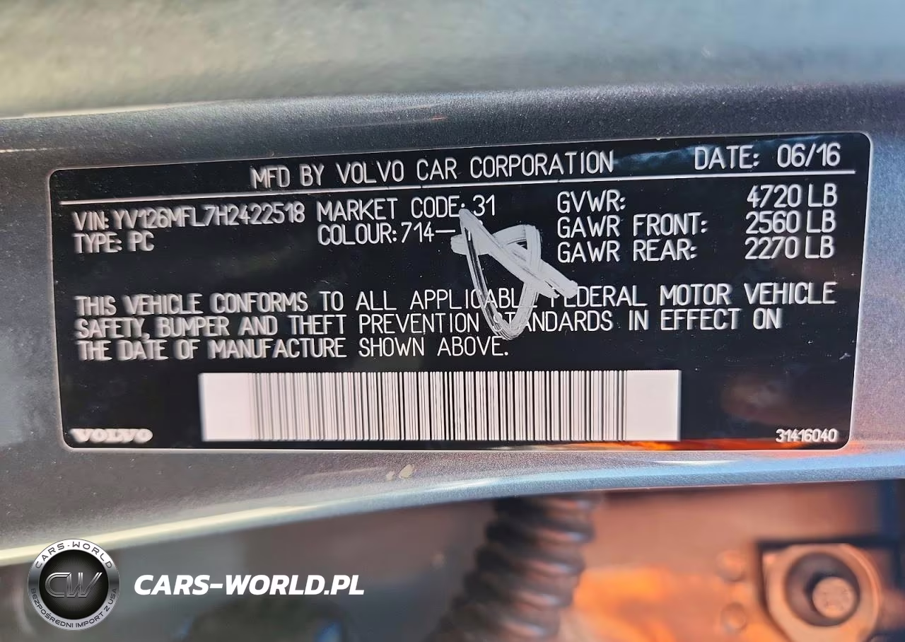 2017 Volvo S60 VIN:YV126MFL7H2422518 - 13