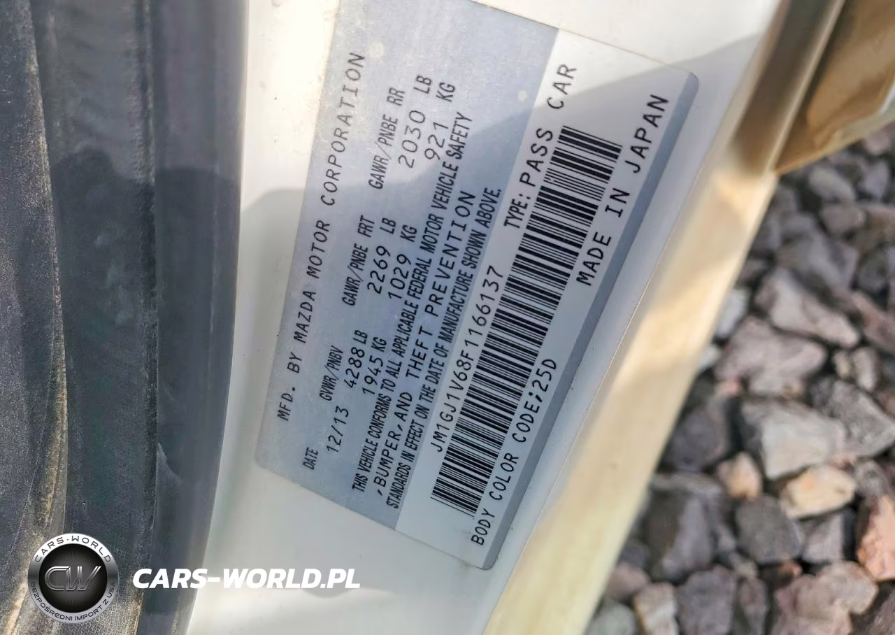 2015 Mazda 6 Touring VIN:JM1GJ1V68F1166137 - 13