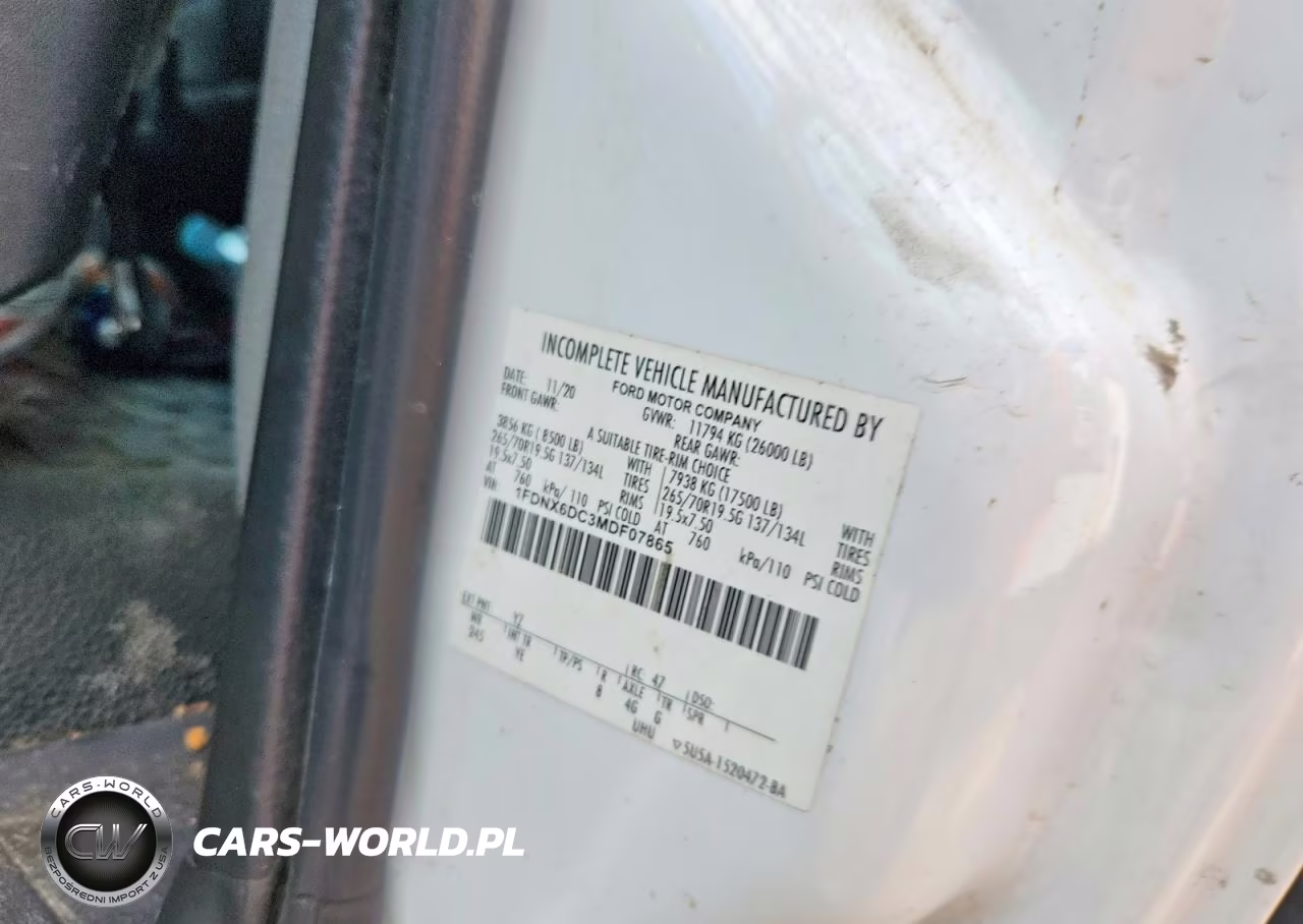 2021 Ford F650 Super - Delivery Truck VIN:1FDNX6DC3MDF07865 - 12