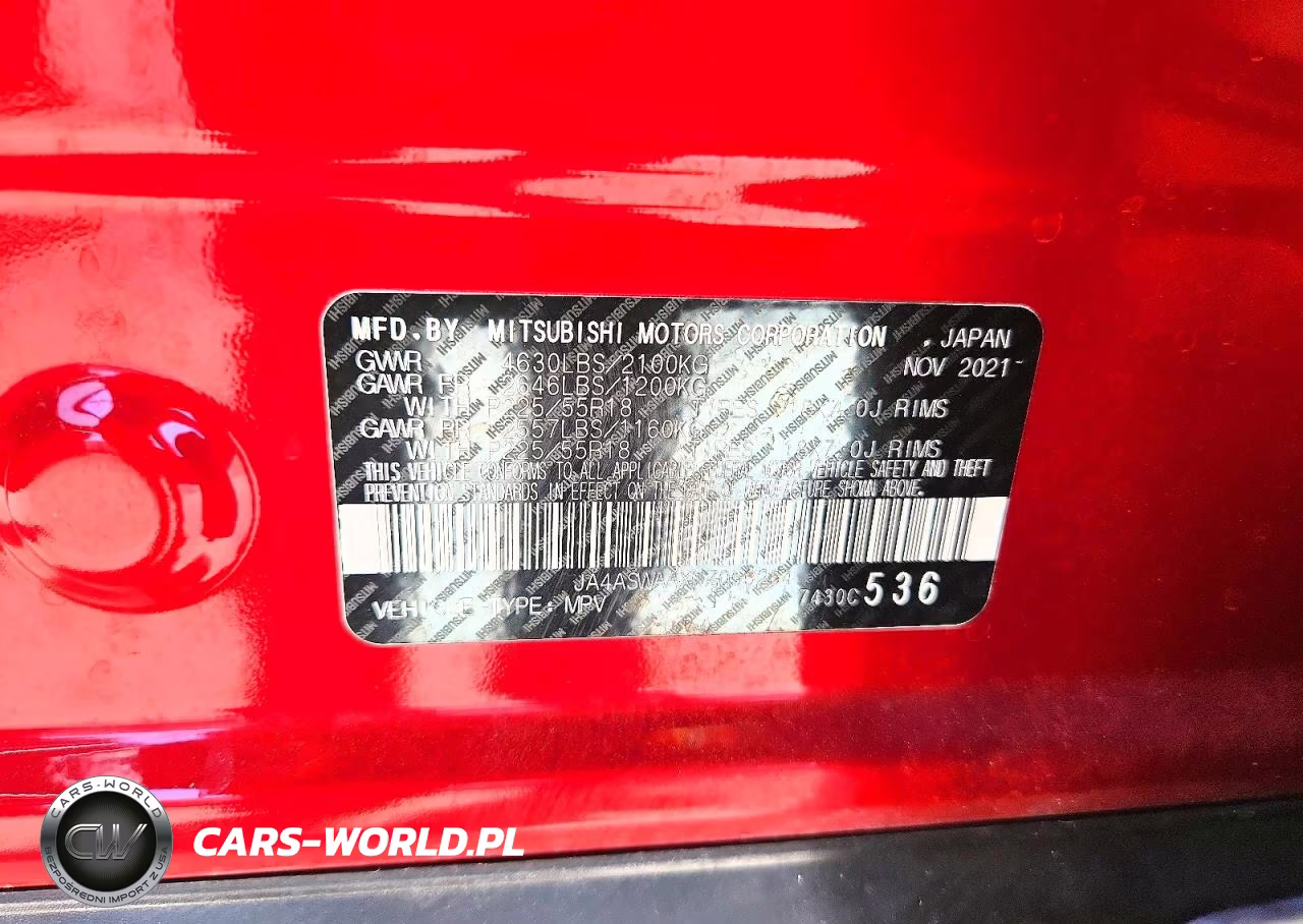 2022 Mitsubishi Eclipse Cross Se VIN:JA4ASWAAXNZ050264 - 13
