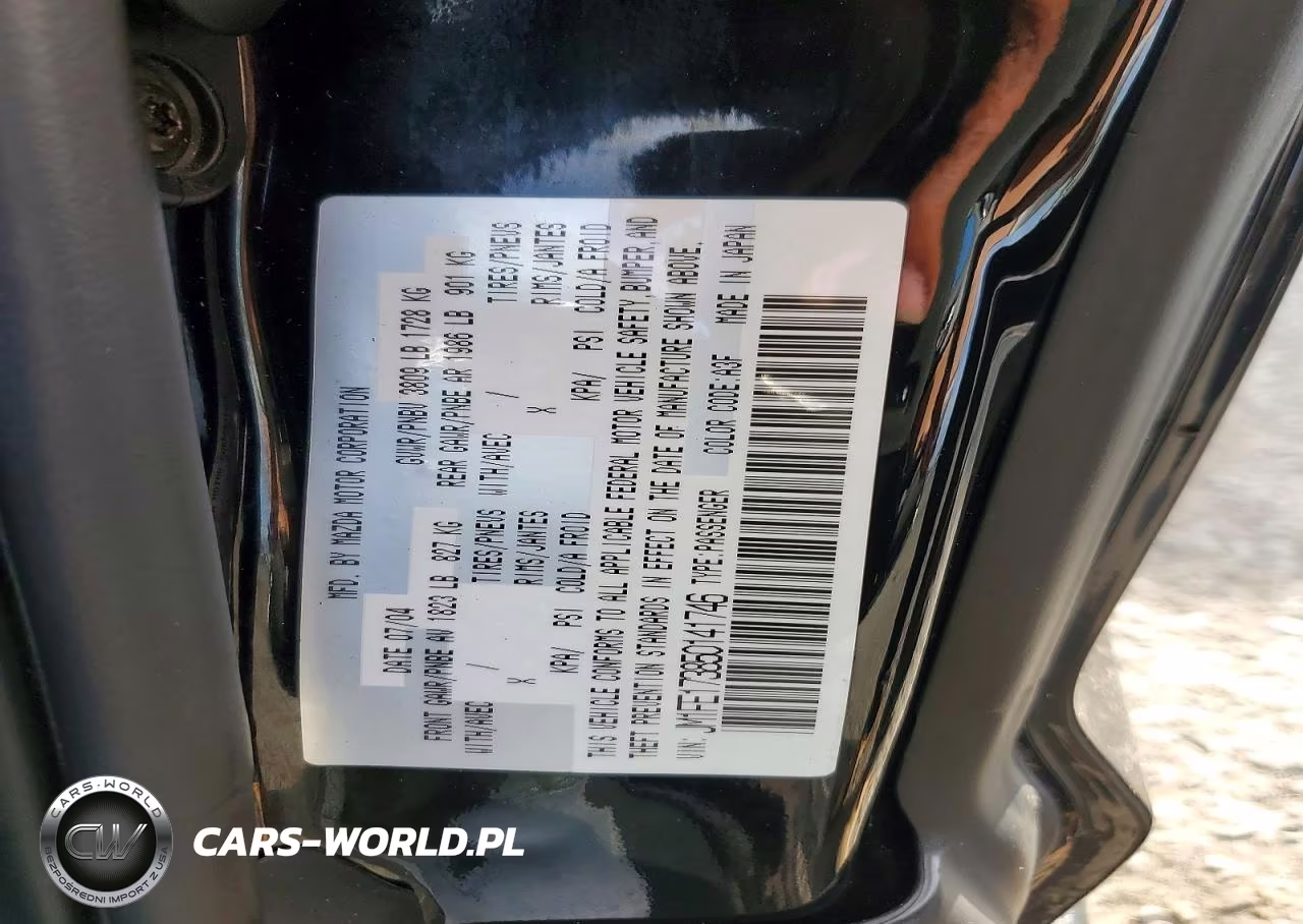 2005 MAZDA RX8 VIN:JM1FE173850141746 - 12