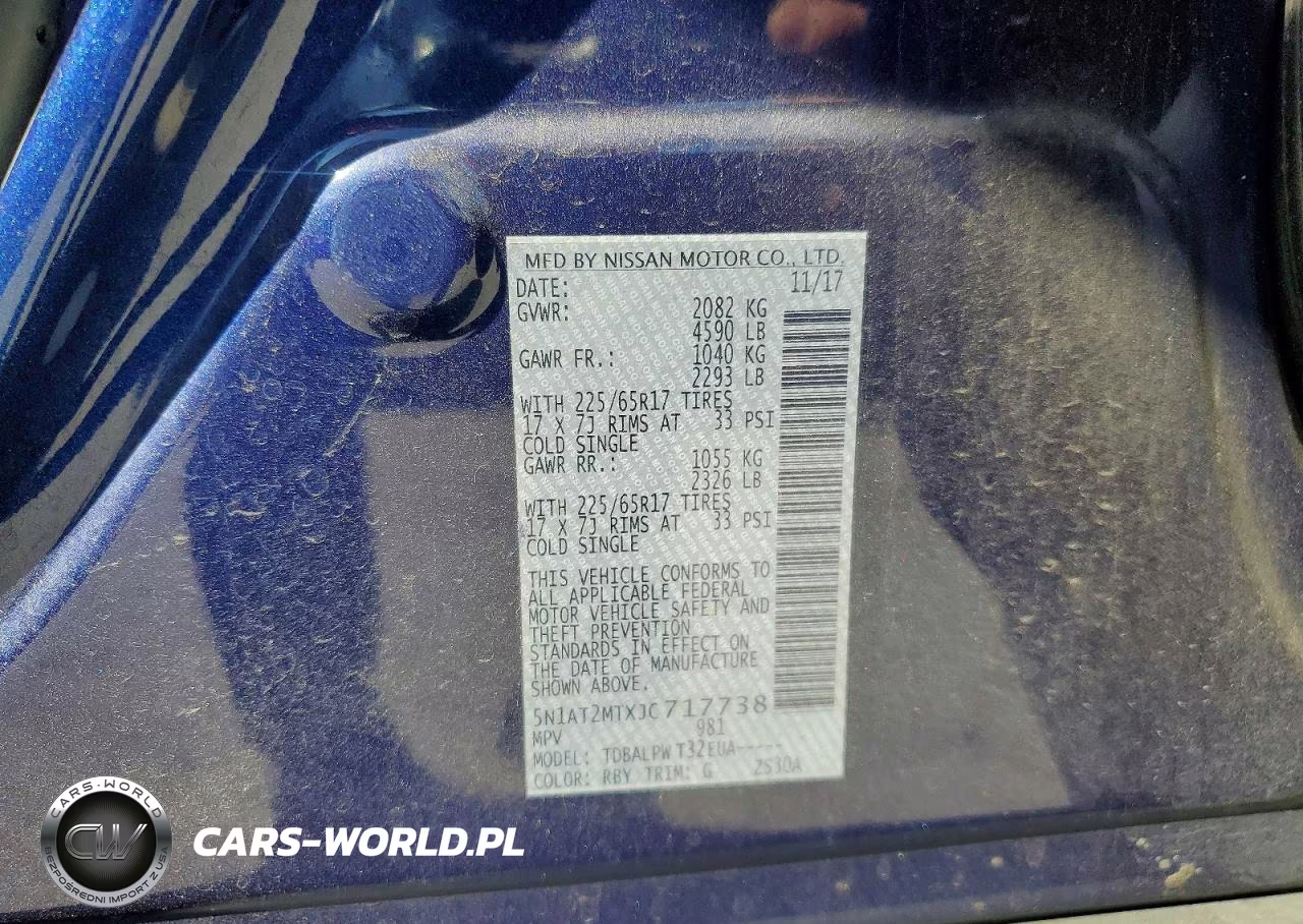 2018 Nissan Rogue S VIN:5N1AT2MTXJC717738 - 12