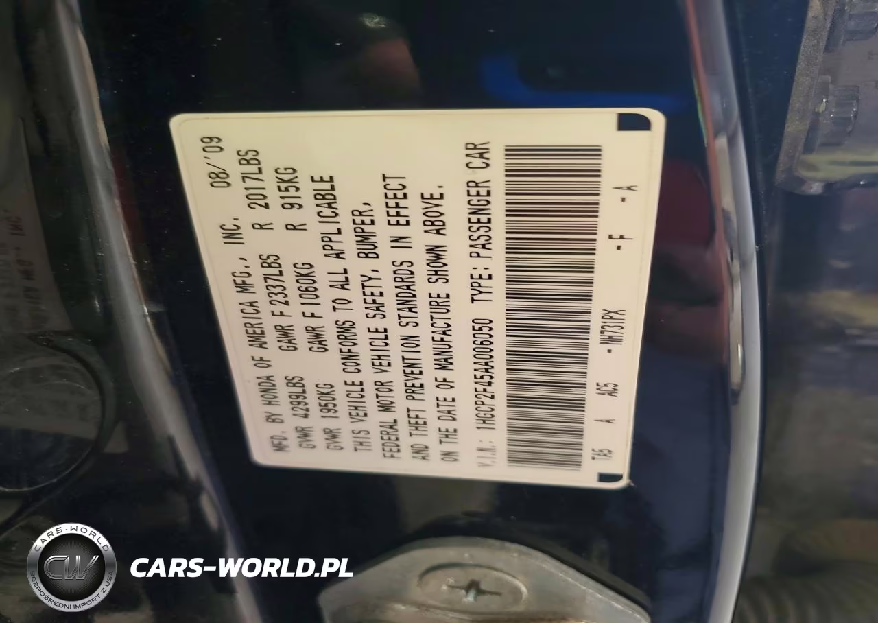 2010 Honda Accord Lxp VIN:1HGCP2F45AA006050 - 12
