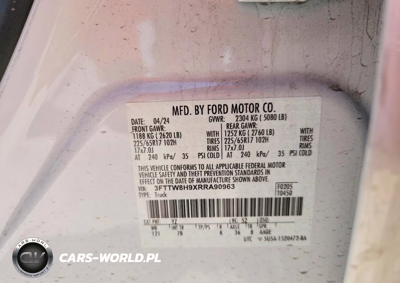 2024 Ford Maverick Xlt VIN:3FTTW8H9XRRA90963 - 12