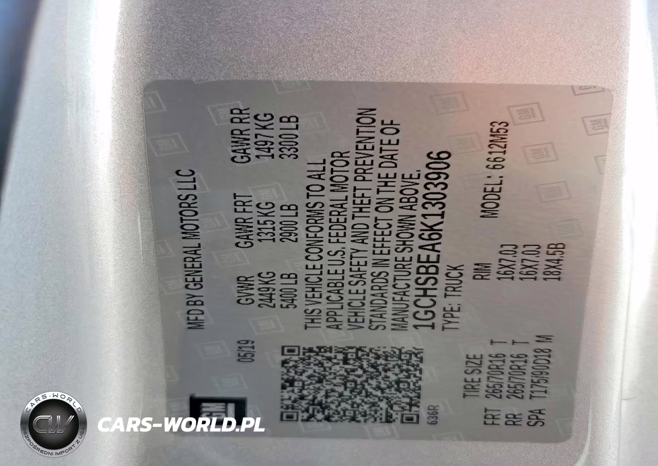 2019 Chevrolet Colorado VIN:1GCHSBEA6K1303906 - 12