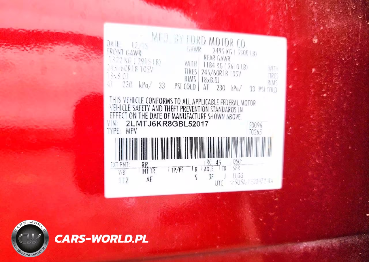 2016 Lincoln Mkx Select VIN:2LMTJ6KR8GBL52017 - 12