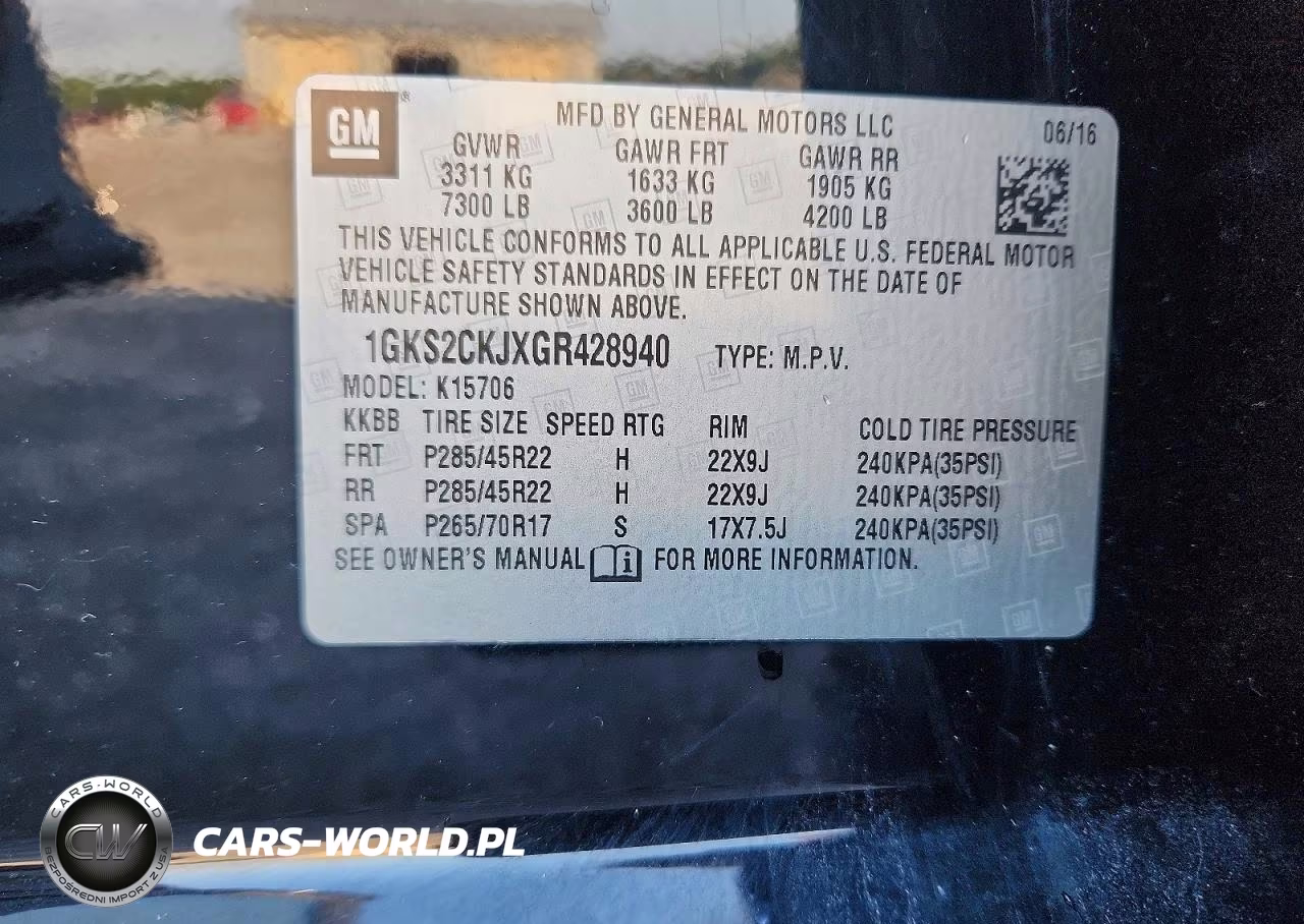 2016 GMC Yukon Denali VIN:1GKS2CKJXGR428940 - 13