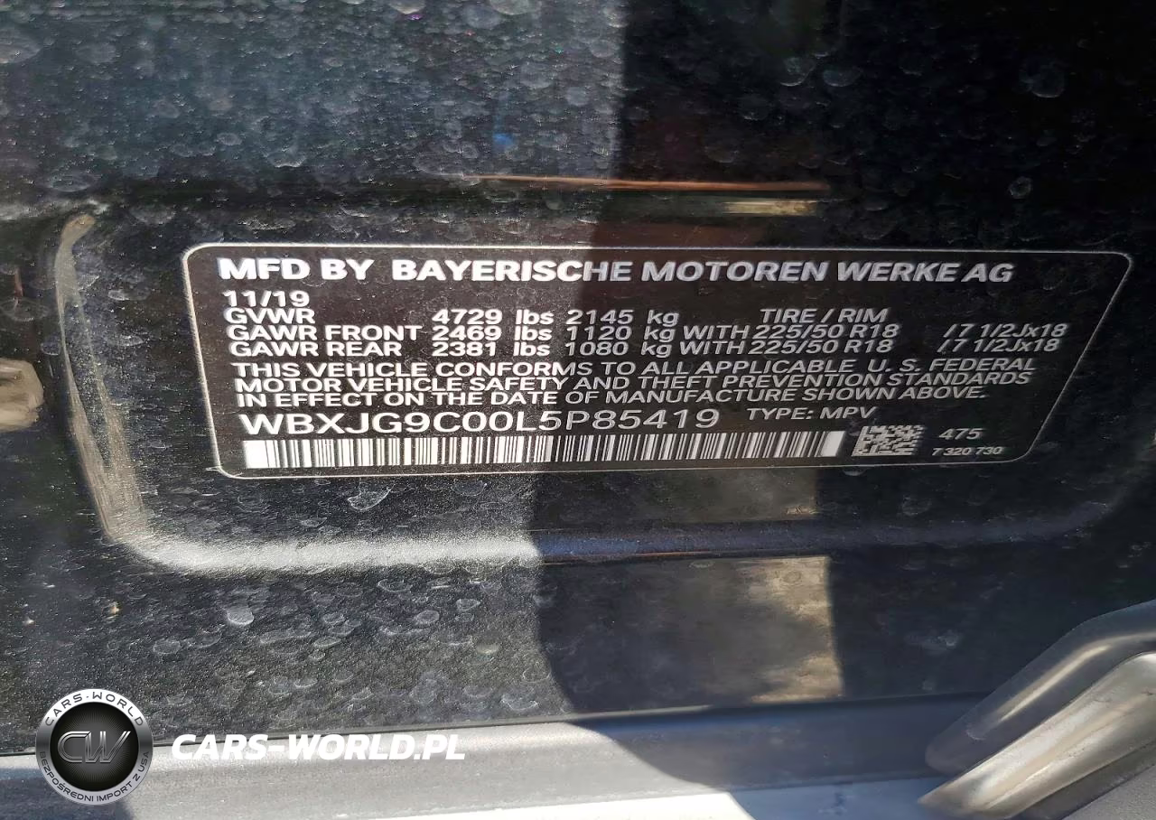 2020 BMW X1 xDrive28I VIN:WBXJG9C00L5P85419 - 12