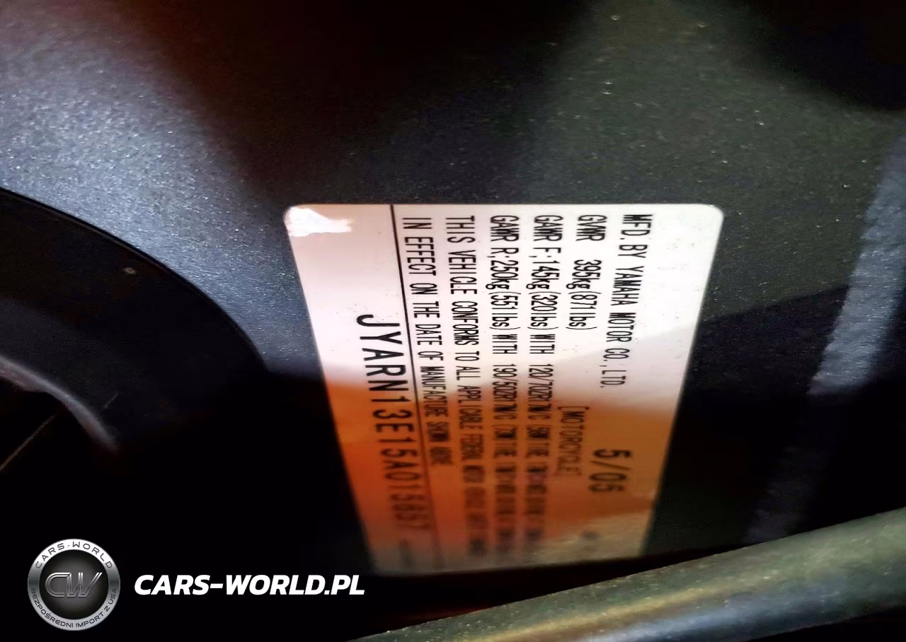 2005 Yamaha Yzfr1 VIN:JYARN13E15A015657 - 8