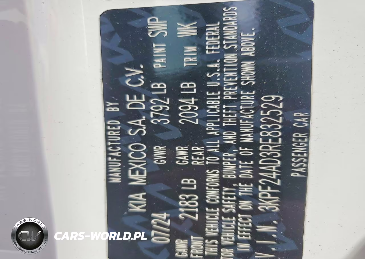 2024 Kia Forte Lxs VIN:3KPF24AD3RE832529 - 13