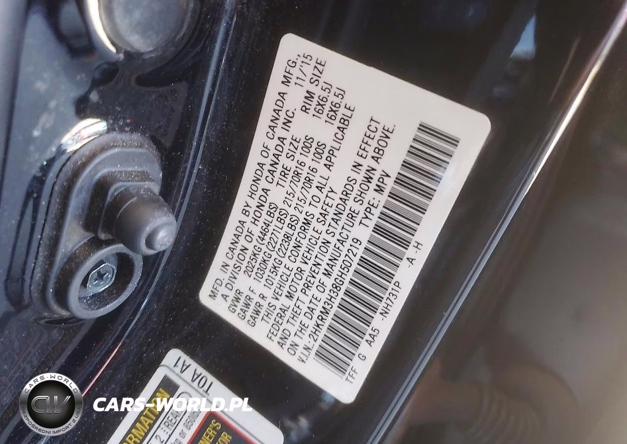 2016 Honda Cr-V Lx VIN:2HKRM3H38GH507219 - 13