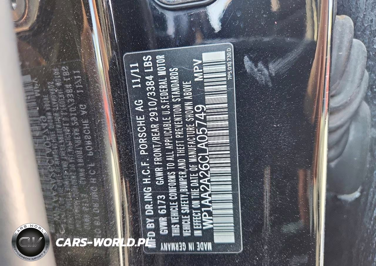 2012 Porsche Cayenne VIN:WP1AA2A26CLA05749 - 13