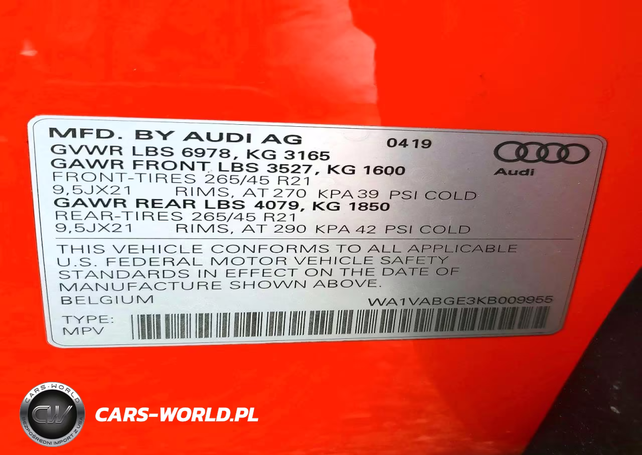 2019 Audi E-Tron Prestige VIN:WA1VABGE3KB009955 - 14