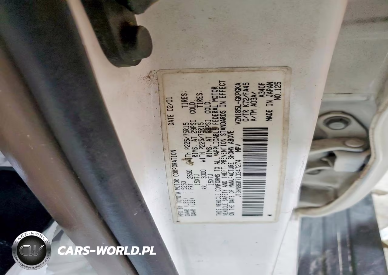 2001 Toyota 4Runner Sr5 VIN:JT3HN86R710347274 - 14
