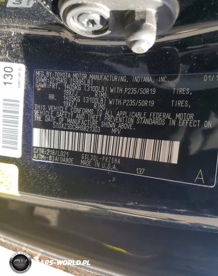 2017 Toyota Sienna Se VIN:5TDXZ3DC8HS821303 - 13