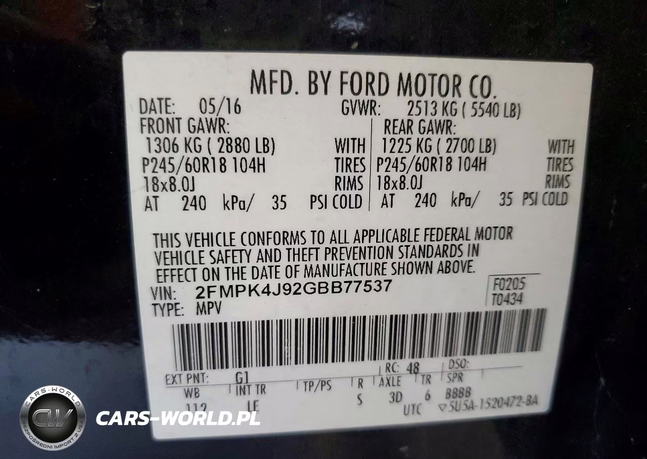 2016 Ford Edge Sel VIN:2FMPK4J92GBB77537 - 13