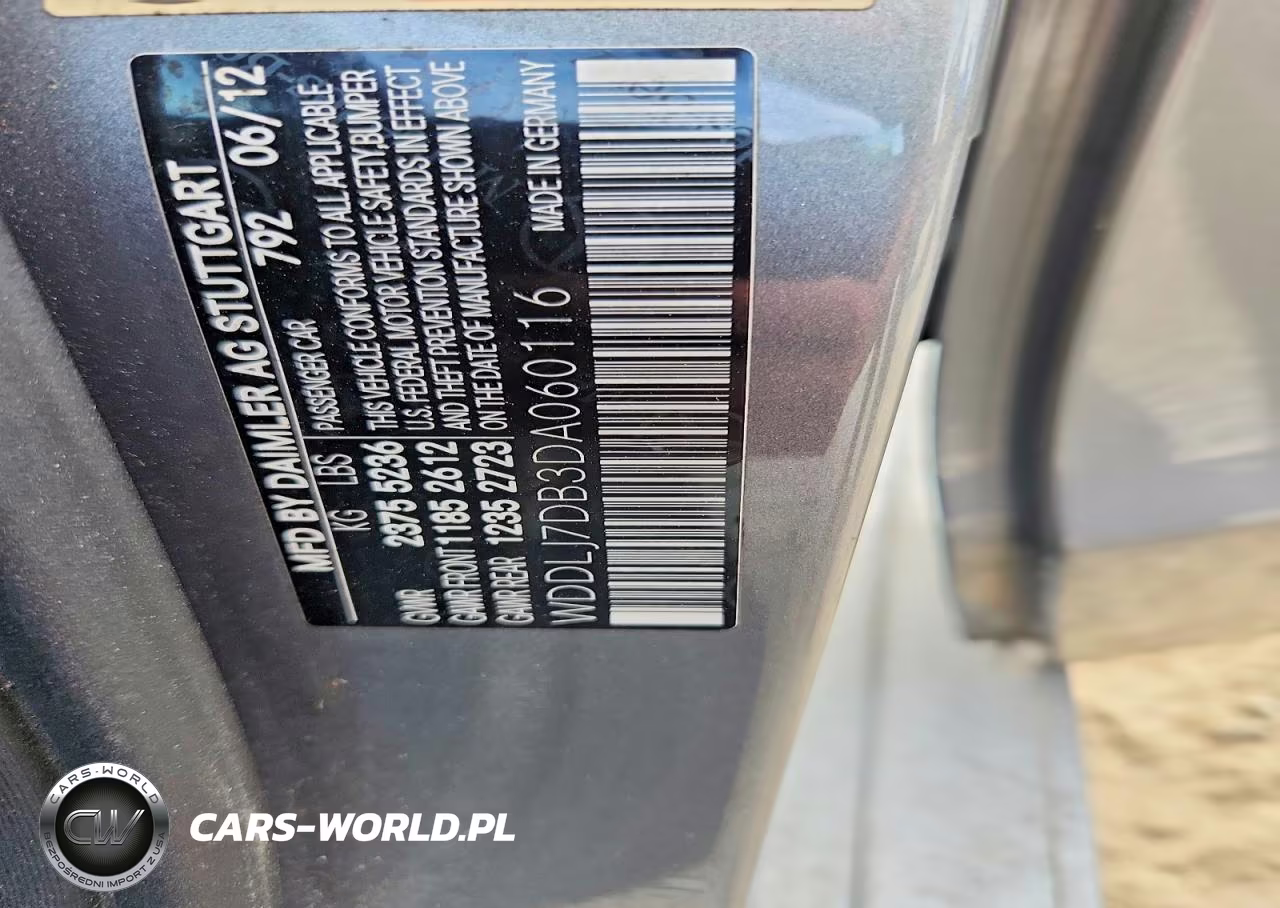 2013 Mercedes-Benz Cls 550 VIN:WDDLJ7DB3DA060116 - 12