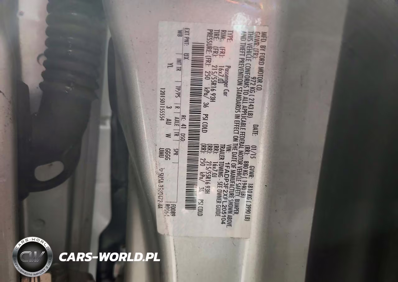 2015 Ford Focus Se VIN:1FADP3F2XFL205104 - 13