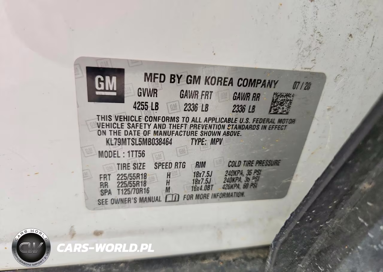 2021 Chevrolet Trailblazer Rs VIN:KL79MTSL5MB038464 - 13