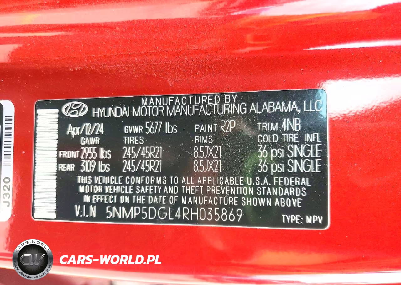 2024 Hyundai Santa Fe Calligraphy VIN:5NMP5DGL4RH035869 - 13