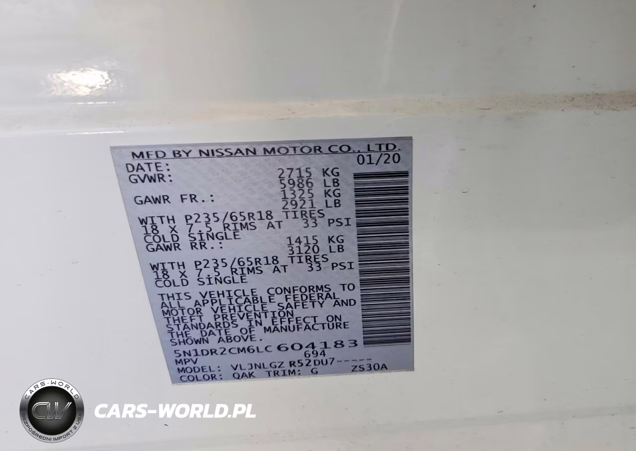 2020 Nissan Pathfinder Sl VIN:5N1DR2CM6LC604183 - 13