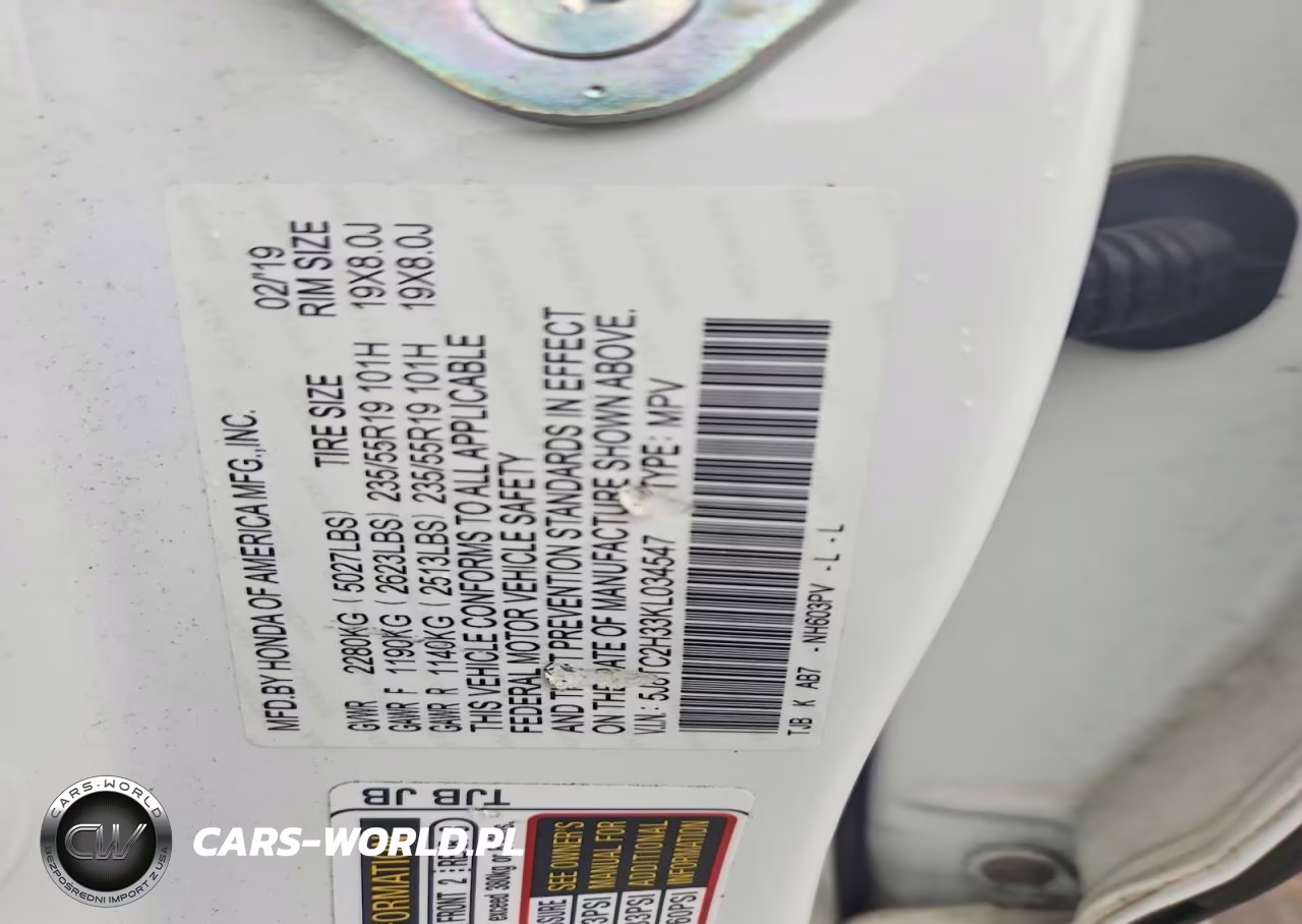 2019 Acura Rdx VIN:5J8TC2H33KL034547 - 13