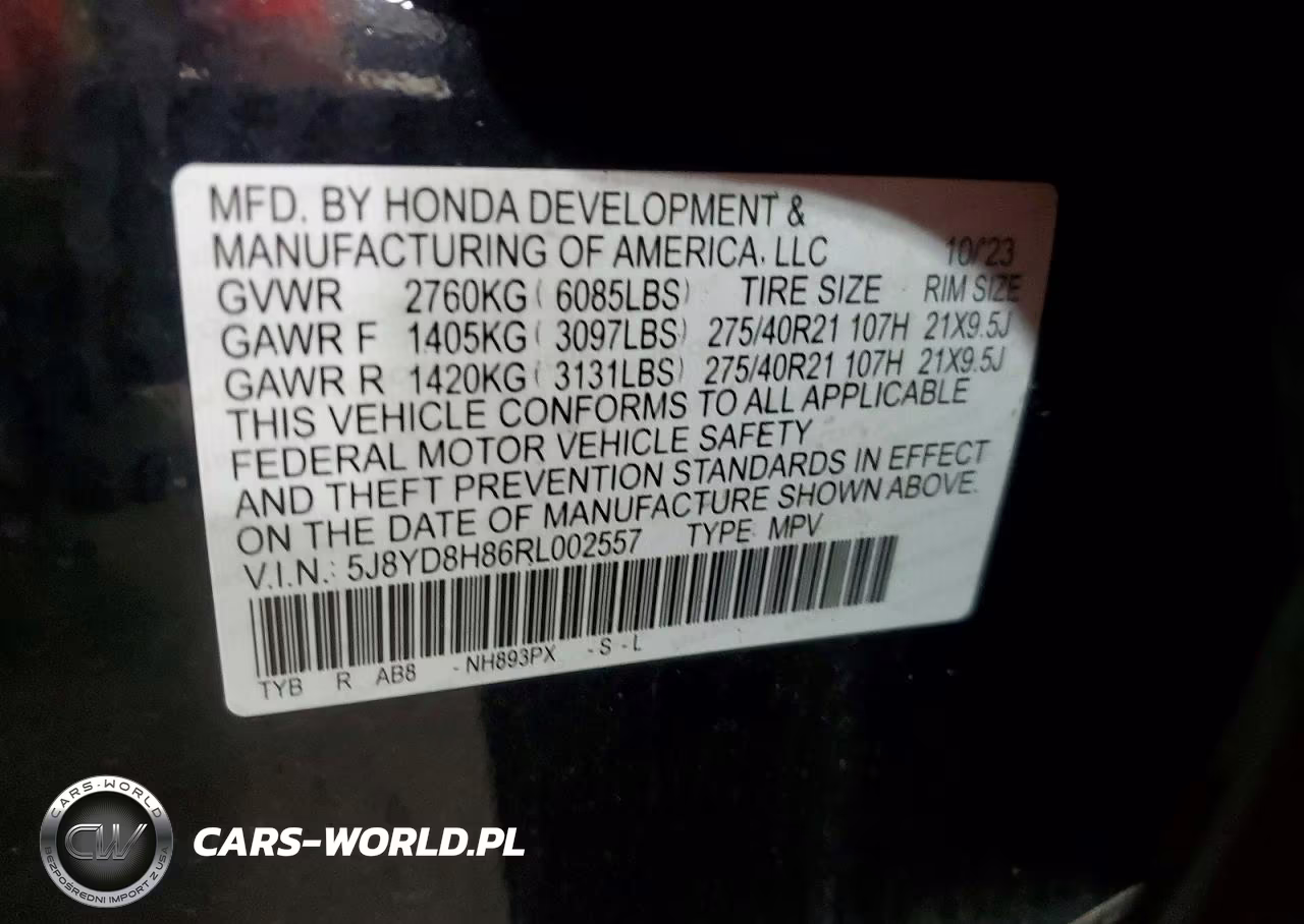 2024 Acura Mdx Type S Advance VIN:5J8YD8H86RL002557 - 13