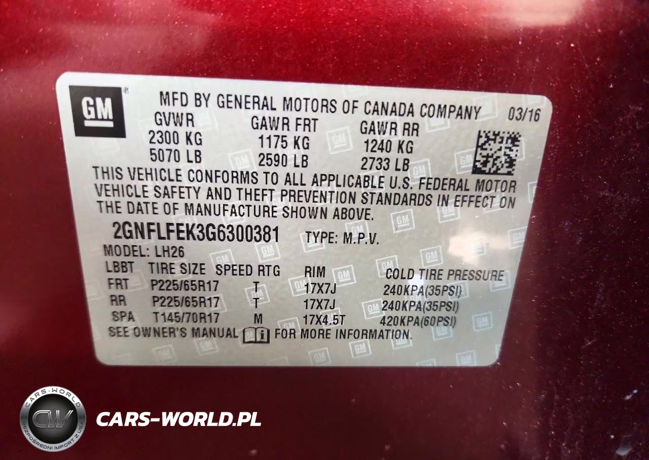 2016 Chevrolet Equinox Lt VIN:2GNFLFEK3G6300381 - 13