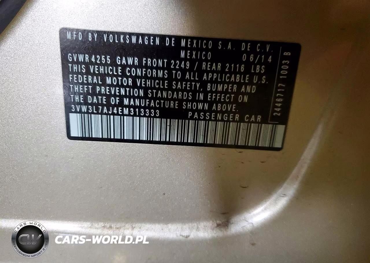 2014 Volkswagen Jetta Tdi VIN:3VW3L7AJ4EM313333 - 12
