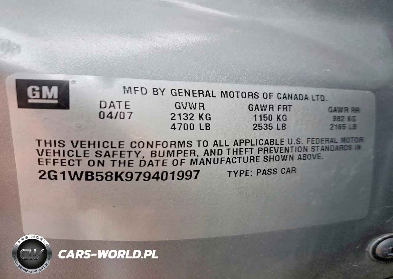2007 Chevrolet Impala Ls VIN:2G1WB58K979401997 - 12