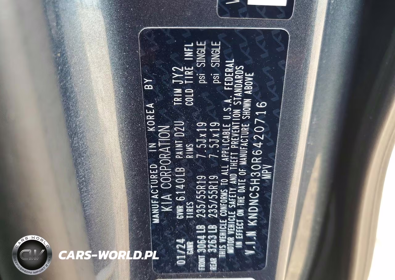 2024 Kia Carnival Ex VIN:KNDNC5H30R6420716 - 14