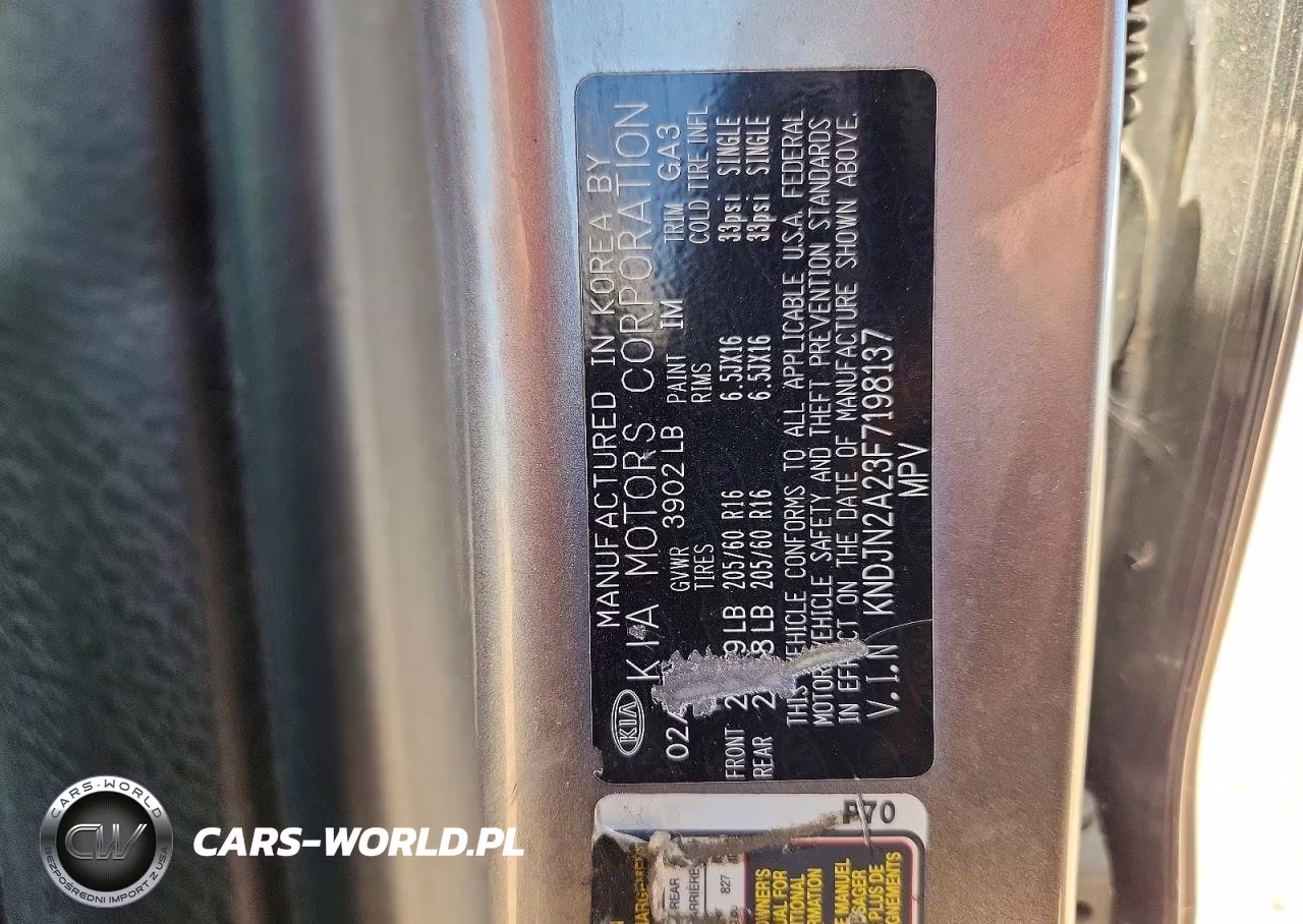 2015 Kia Soul Base VIN:KNDJN2A23F7198137 - 12