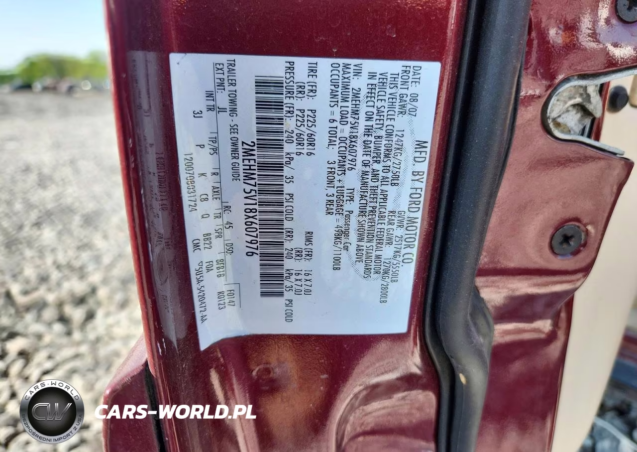 2008 Mercury Grand Marquis Ls VIN:2MEHM75V18X607976 - 13