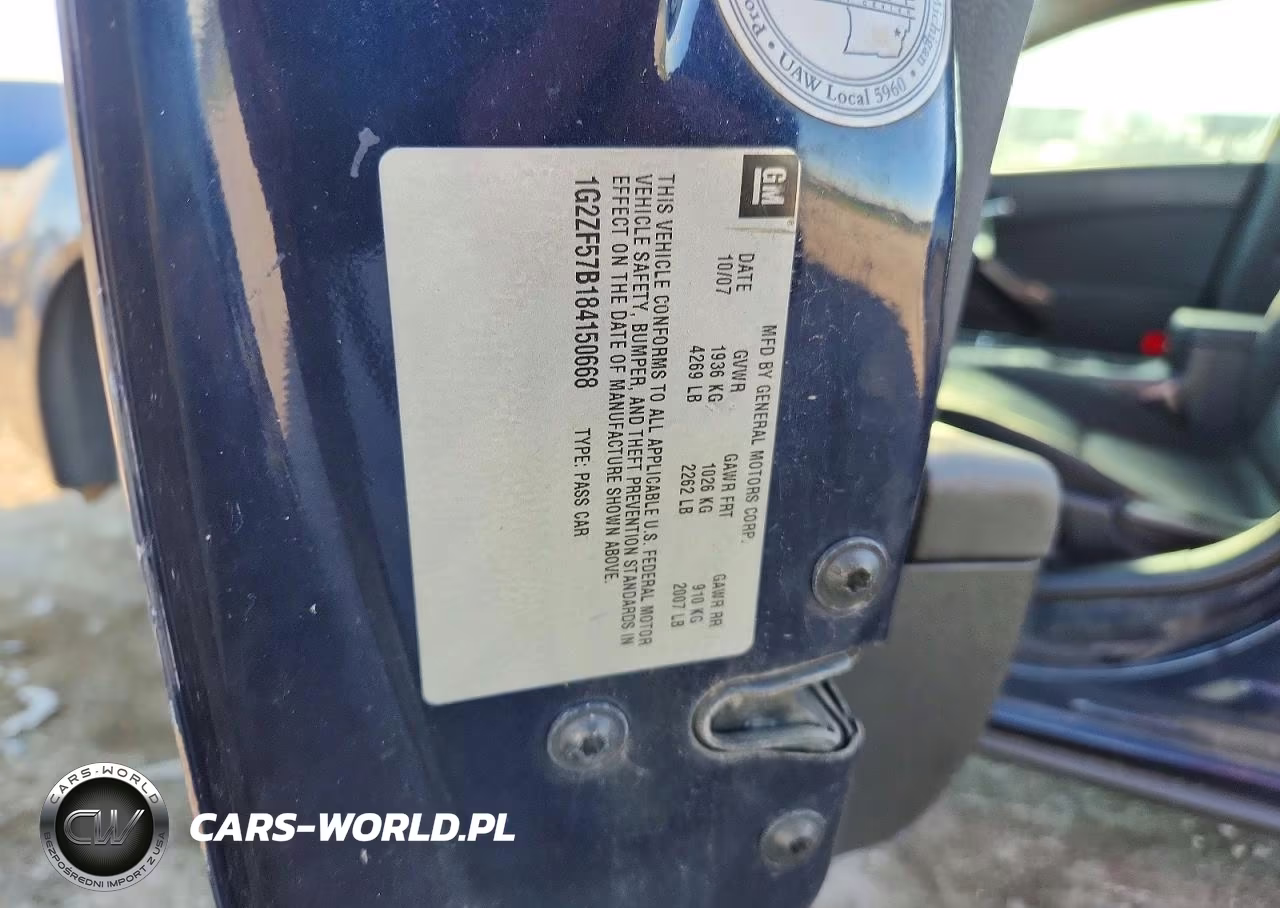 2008 Pontiac G6 Value Leader VIN:1G2ZF57B184150668 - 12
