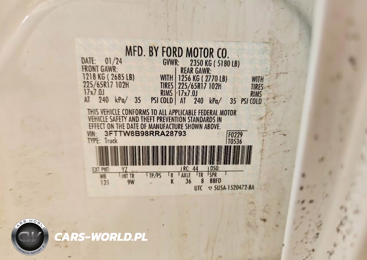 2024 Ford Maverick Xl VIN:3FTTW8B98RRA28793 - 12