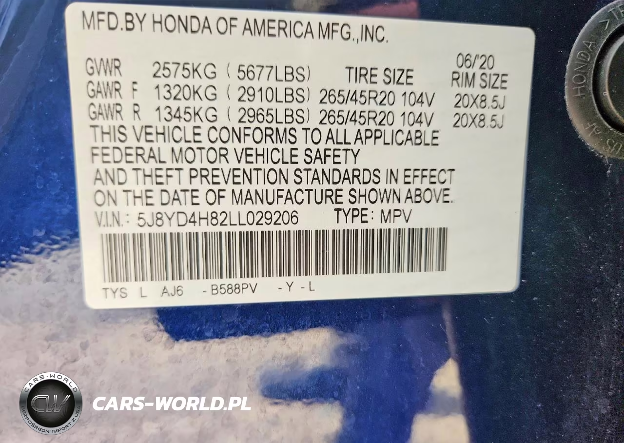 2020 Acura Mdx Advance VIN:5J8YD4H82LL029206 - 13