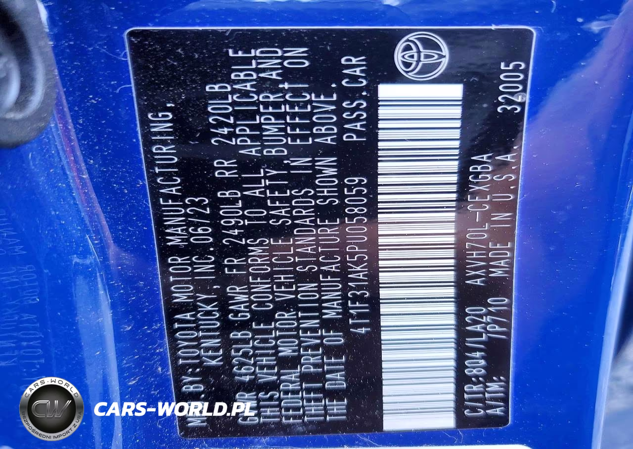 2023 Toyota Camry Xle VIN:4T1F31AK5PU058059 - 13