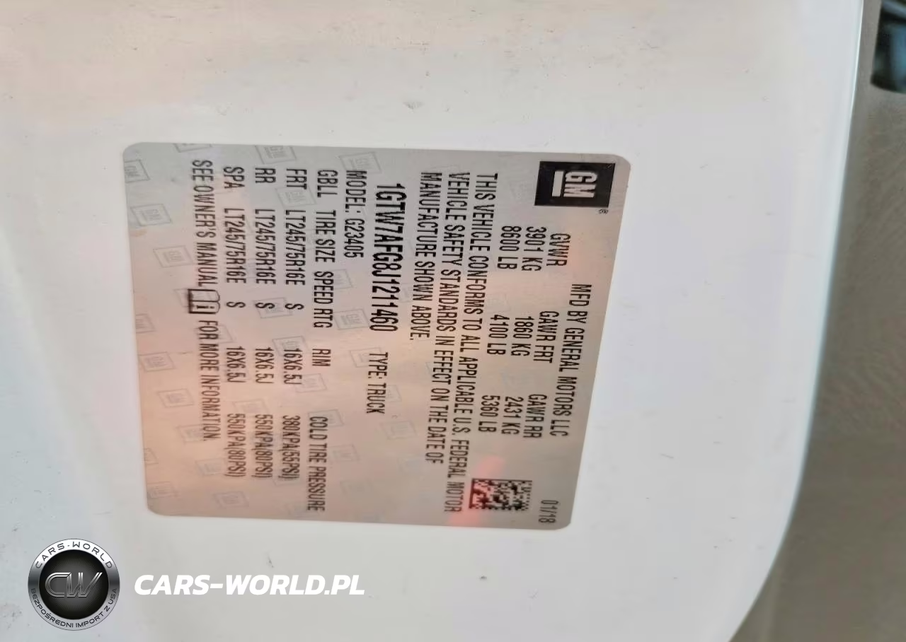 2018 GMC 2500 VIN:1GTW7AFG8J1211460 - 13