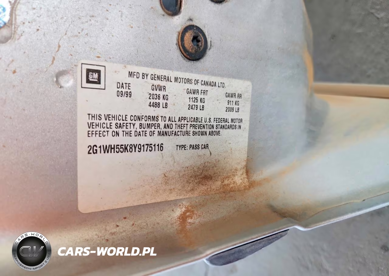2000 Chevrolet Impala Ls VIN:2G1WH55K8Y9175116 - 12