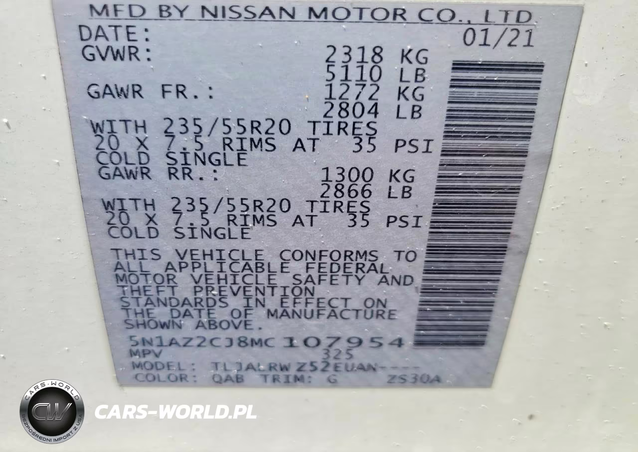 2021 Nissan Murano Sl VIN:5N1AZ2CJ8MC107954 - 13