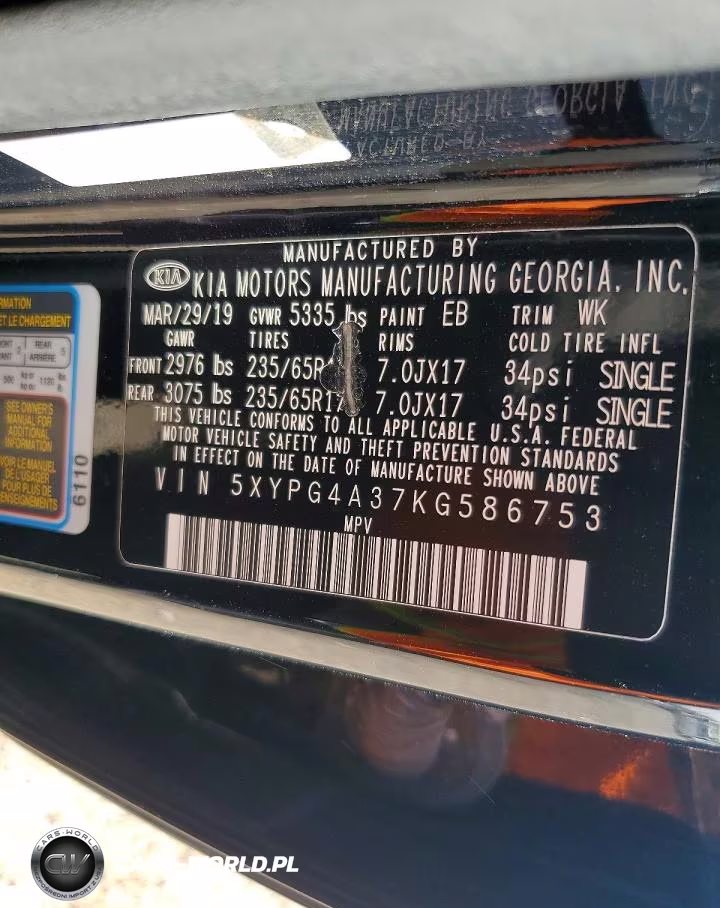 2019 Kia Sorento L VIN:5XYPG4A37KG586753 - 13