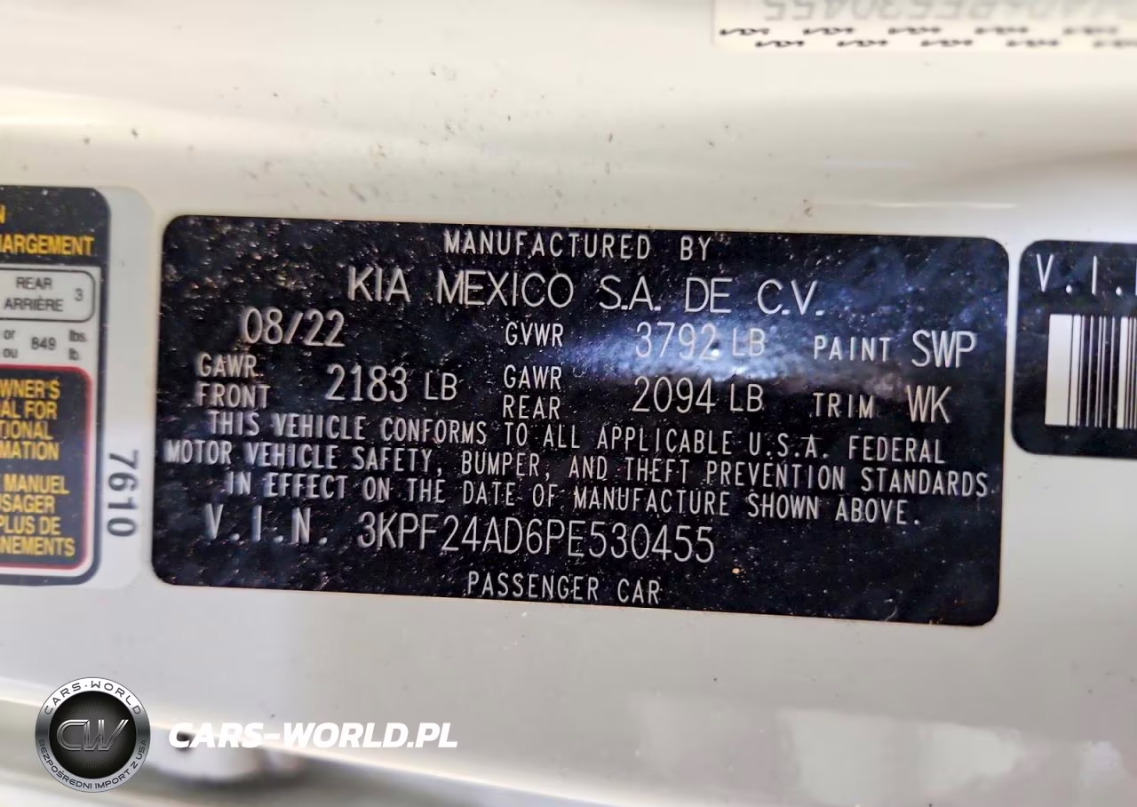 2023 Kia Forte Lxs VIN:3KPF24AD6PE530455 - 13