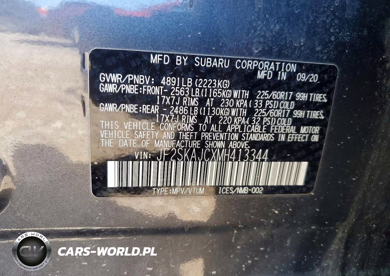 2021 Subaru Forester Premium VIN:JF2SKAJCXMH413344 - 14