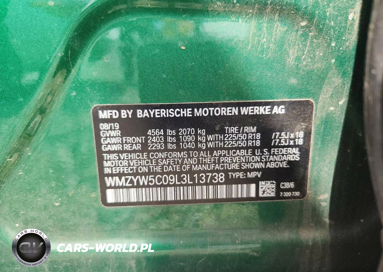 2020 Mini Countryman VIN:WMZYW5C09L3L13738 - 12