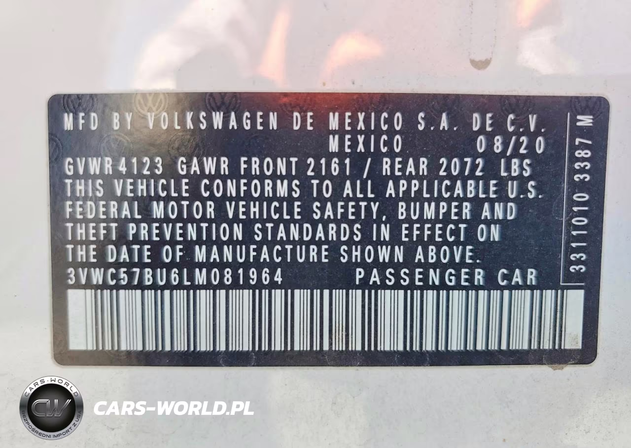 2020 Volkswagen Jetta S VIN:3VWC57BU6LM081964 - 12