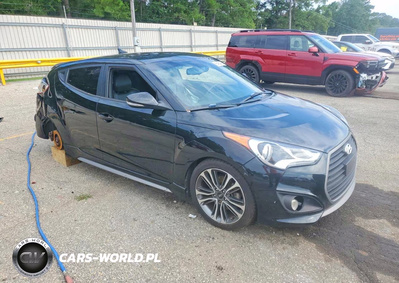 2016 Hyundai Veloster Turbo VIN:KMHTC6AE7GU282041 - 4
