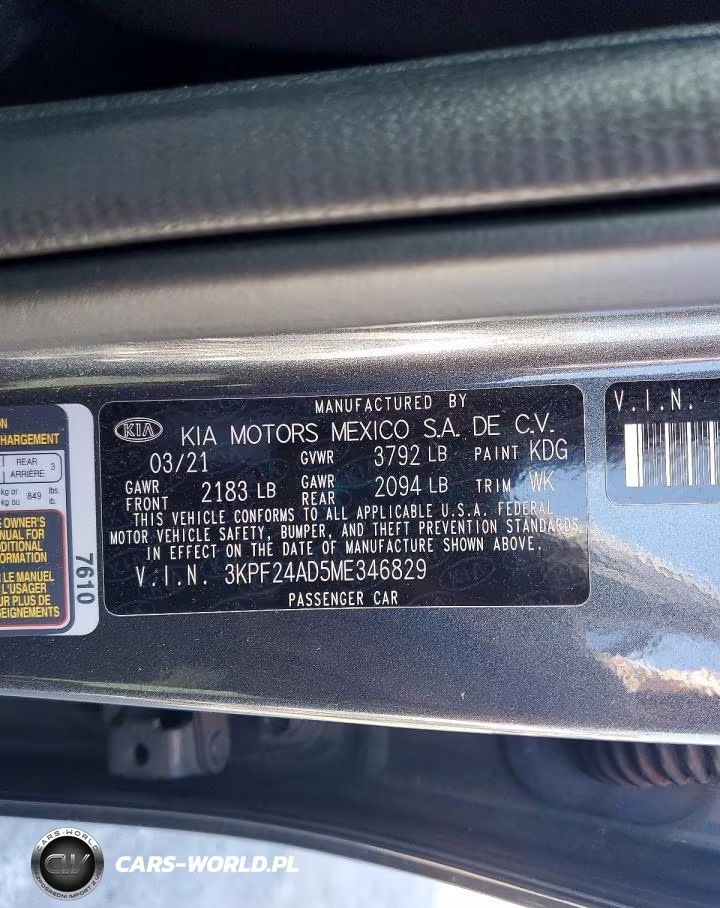 2021 Kia Forte Lxs VIN:3KPF24AD5ME346829 - 12